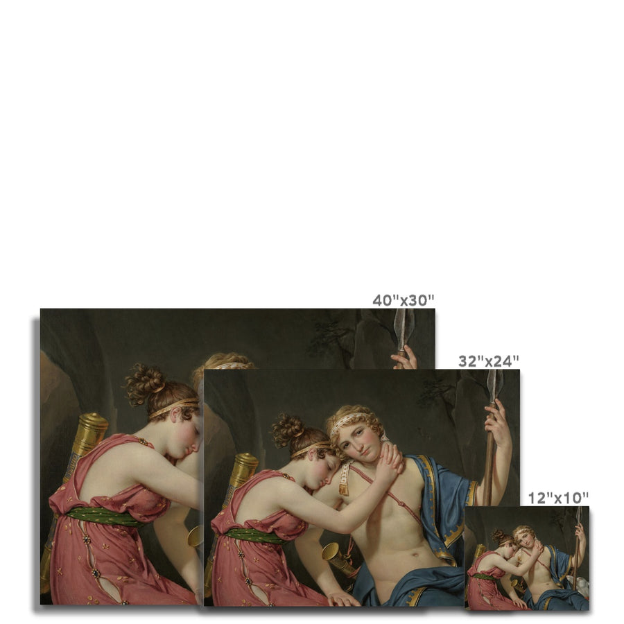 David | The farewell of Telemachus and Eucharis | 1818 Canvas