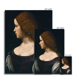 Da Vinci | Portrait of a Young Lady | 1500 Canvas