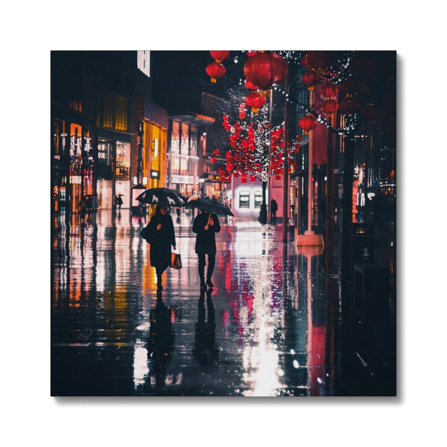 Rainy Night in Chinatown Canvas