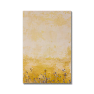 Lavender Against a Yellow Wall Canvas