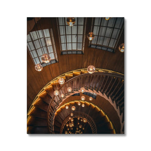 Twirl Staircase with Lights Canvas