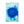 Load image into Gallery viewer, Abstract: Blue Circle Blot Canvas
