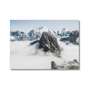 Moutain Tops above the Clouds Canvas