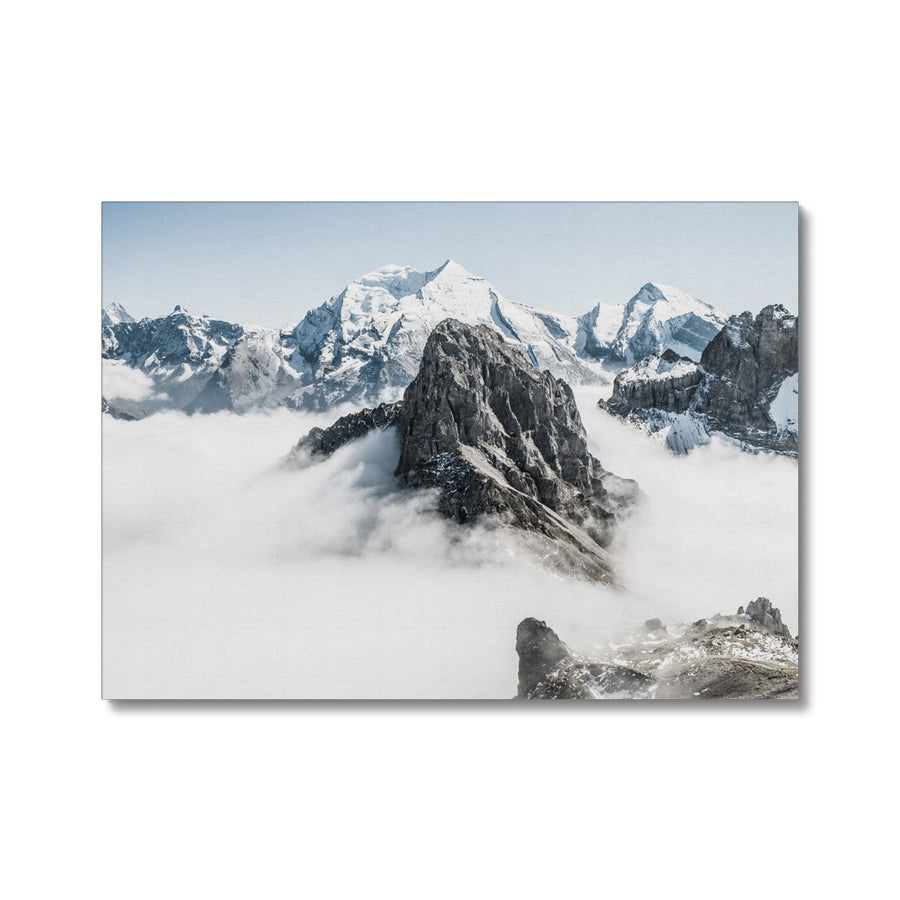 Moutain Tops above the Clouds Canvas